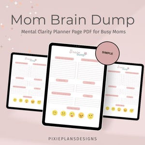 Mom Brain Dump Printable: Mental Clarity Planner (A4/US Letter PDF)