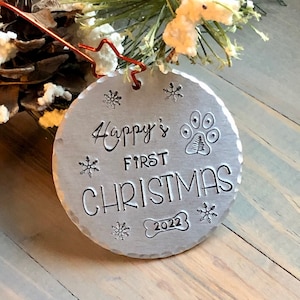 Personalized Puppy's First Christmas Ornament - Puppy' 1st Christmas - Rescue Dog's First Christmas - Dog's 1st Christmas Ornament