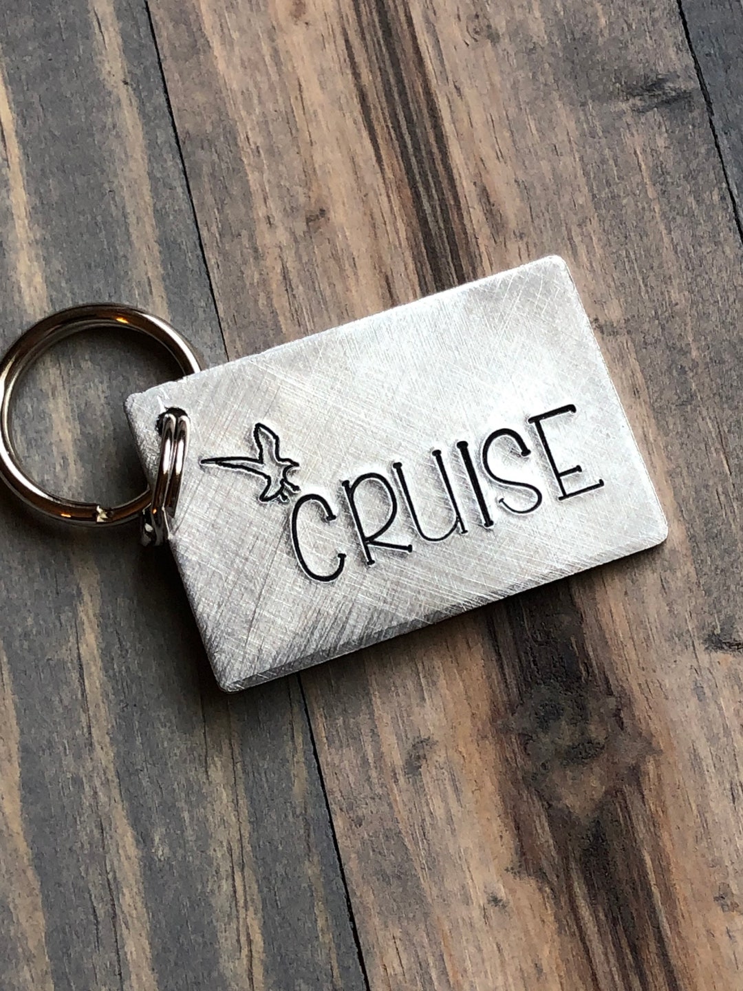 Name Tag for Dog, Hand Stamped Pet ID, Nautical Dog Tag, Dog Tag With