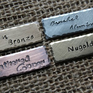 Dog ID Tag, The Axel, Hand Stamped Dog Tag, Custom Pet ID image 3