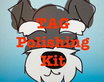 Dog Tag Polishing Kit, Tag Cleaning Kit, LandlockedDog Tag Care Kit