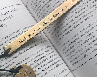 Bookmark for Teacher, Teacher Gift, Thank You for Being Part of My Story, Teacher Appreciation, Gift for Teacher, Personalized Teacher Gift