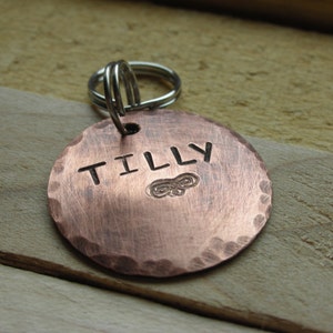 Custom Design Your Small to Medium Dog Tag- Pet Tag-Copper Aluminum or Nugold