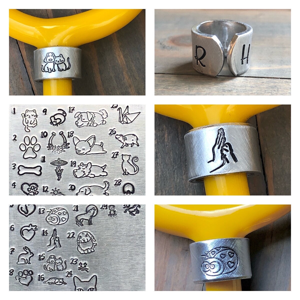 Stethoscope ID Tag for Veterinarian Personalized Charm for Stethoscope gift for Vet Tech over 25 Designs-vet Tech Student Graduation Gift - Etsy
