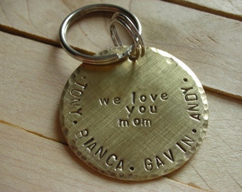 Mom Keychain-Mothers Day Gift- Personalized Keychain or Purse Charm-New Mother-Mother In Law-Mommy Gift