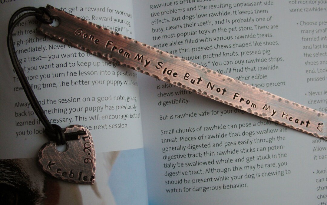 Personalized Custom Bookmark With Special Message-gone From My Side but ...