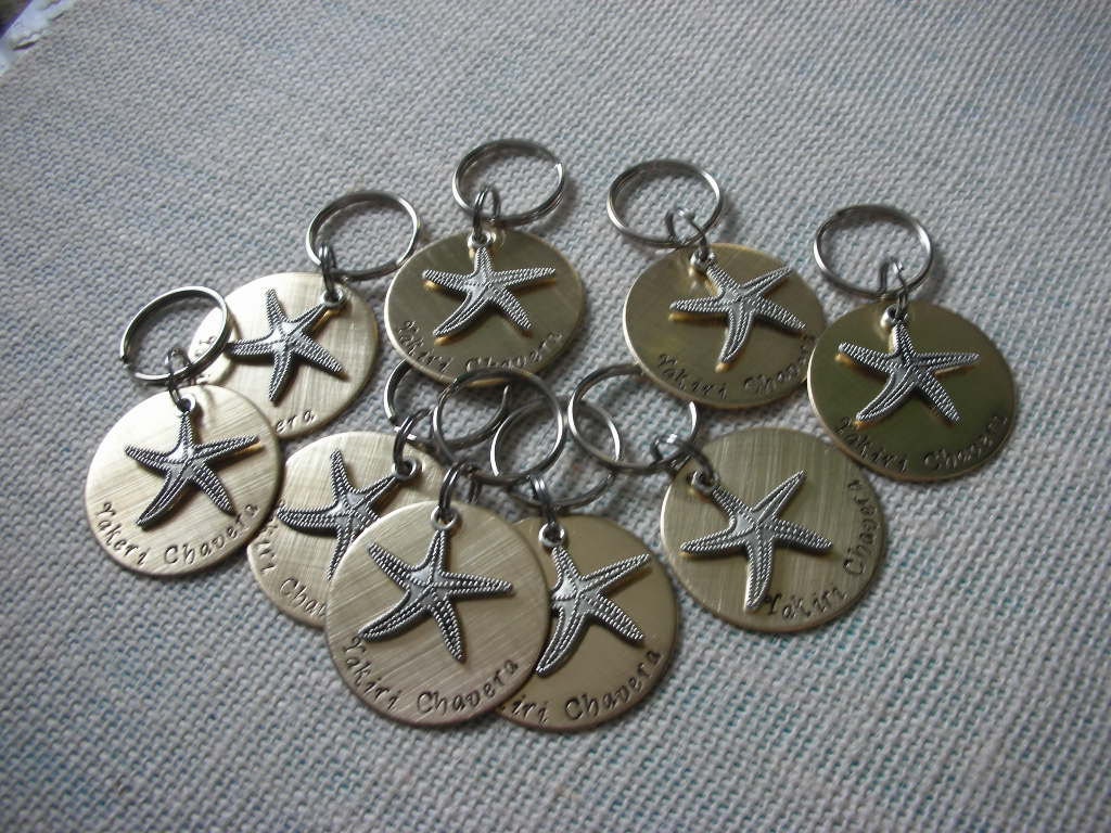 Make a Difference KeychainCorporate GiftsStarfish Etsy
