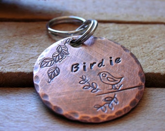 Custom Dog Tag- Pet ID Tag- Cat ID Tag - Little Birdie