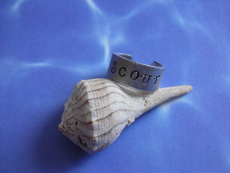 Handstamped Pet Remembrance Ringdog Memorial Ringcat Etsy