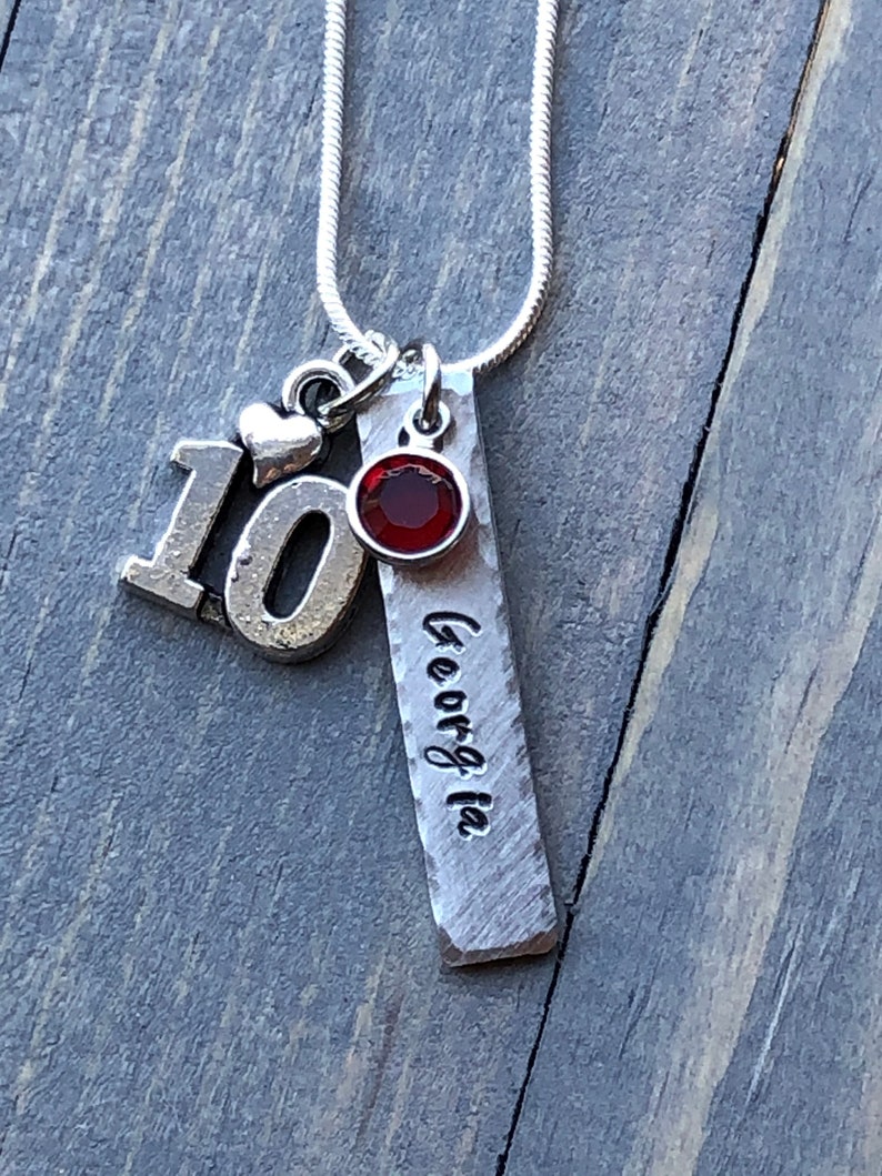 11th Birthday Necklace Gift for Girl Personalized Necklace Etsy