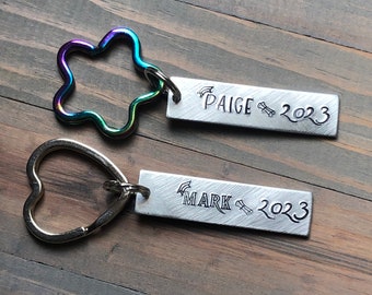 Graduation Gift, Personalized Keychain for Graduation, Class of 2023 Gift, Custom Keychain for Car gift, High School, College