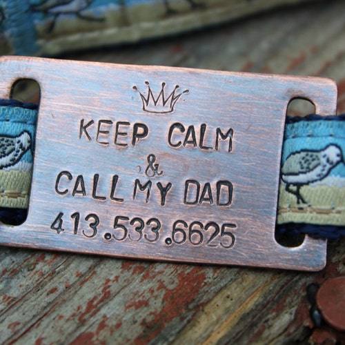 Custom Pet ID Quiet Tag Slide on Dog ID Tag Personalized Dog Etsy