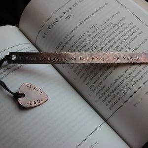 Personalized Handstamped Custom Guitar Pick Bookmark with Quote or Special Message-Teacher Gift,Gift for Professor,