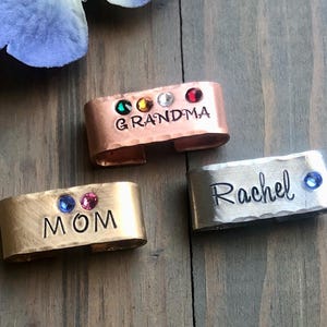Custom Watch Band Charm, Gift for Mother's Day, Personalized Charm for Apple Watch, Gift for Mom, Gift for Grandma, Birthstone Watch Charm