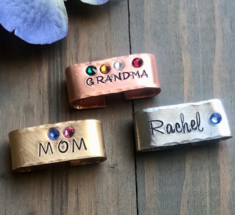 Custom Watch Band Charm, Gift for Mother's Day, Personalized Charm for Apple Watch, Gift for Mom, Gift for Grandma, Birthstone Watch Charm image 1