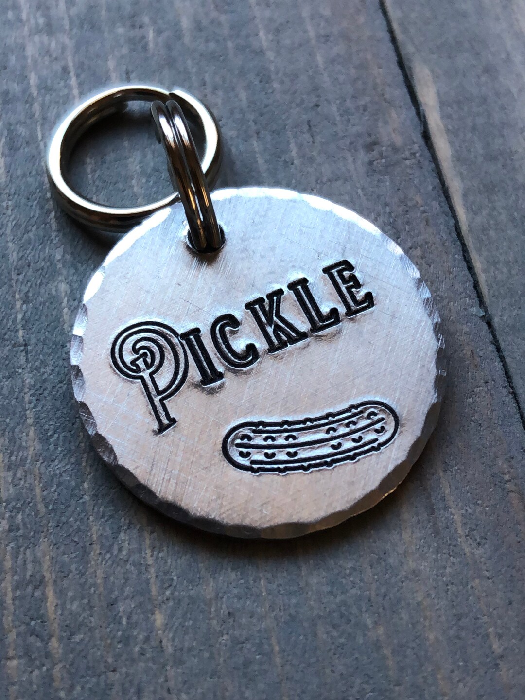 Pickle Name Tag for Dog, Custom Personalized Pet ID Tag, Personalized