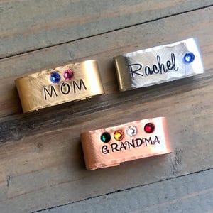 Custom Watch Band Charm, Gift for Mother's Day, Personalized Charm for Apple Watch, Gift for Mom, Gift for Grandma, Birthstone Watch Charm image 7