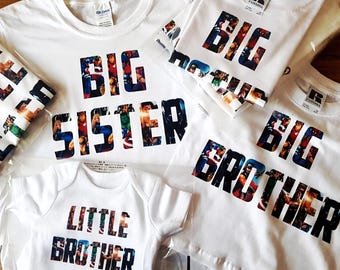 Marvel Inspired Matching Brother and Sister Tshirt/Bodysuit Set