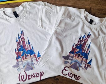 Personalised Disney Mens Ladys And kids Tshirt/Bodysuit.