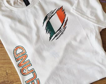 アイルランドのパーソナライズTシャツ メンズ、レディース、キッズ、ベビーサイズあり