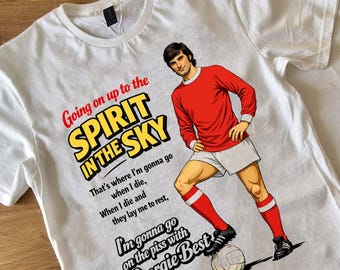 Maglietta/body George Best da uomo, donna e bambino.