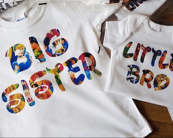 Disney Matching Brother And Sister T-Shirt/Bodysuit Set