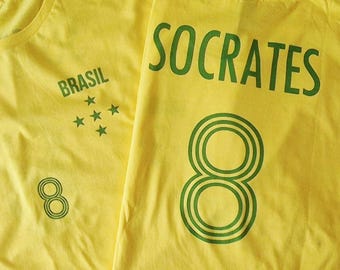Socrates 8 Brasil Football T-Shirt..