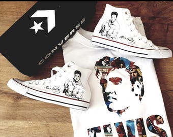 Elvis Presley Converse Hi Top Trainers