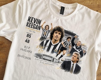 Kevin Keegan King Kev England Legend R.I.P Tribute Tshirt Available in Kids,Babys, Mens and Ladies