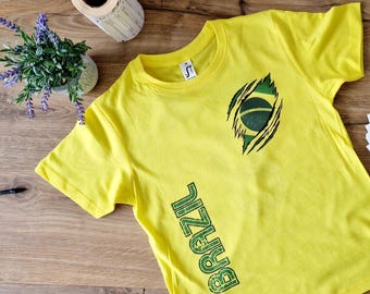 T-shirt Brésil pour hommes et femmes