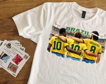 ブラジル ヴィンテージ 80年代 カンペア サッカー ジャージ - 非常に