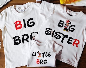 Disney Matching Brother And Sister T-Shirt/Bodysuit Set