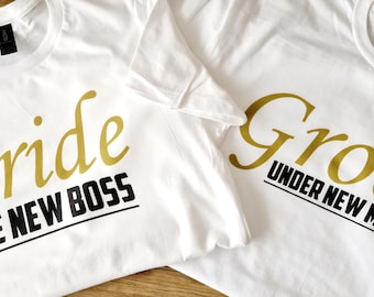 Bride And Groom Matching T-Shirt Set