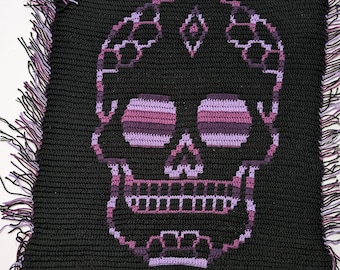 PATRÓN DE GANCHILLO - Mosaico de calaveras