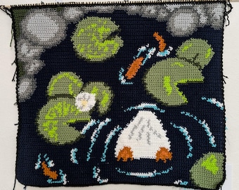 PATRÓN DE GANCHILLO - Tapiz de trasero de pato