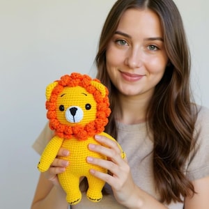 Crochet Lion Pattern: Amigurumi Toy Tutorial (PDF Download)