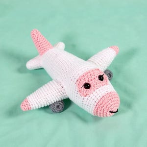 Crochet Airplane Pattern, Plush Plane toy Amigurumi Pattern, Crochet Stuff Aircraft Toy, Crochet Gifts for Boy, Plush Crochet Toys