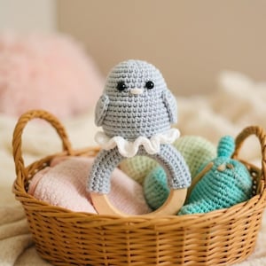 Bird Rattle Crochet Pattern: Amigurumi Baby Toy (Digital PDF Pattern
