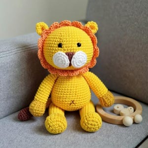 Crochet Lion Pattern Amigurumi Pattern Pdf Tutorial, Amigurumi Mini Jungle Animal Crochet, Beginners Crochet Kids Toy Pattern, Easy Crochet