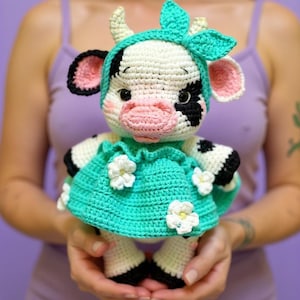 Tiny Highland Cow Crochet Pattern , Amigurumi Baby Animal Cattle With Animal Beginners Crochet Kids Toy Pattern, PDF PATTERN ONLY, Amigurumi
