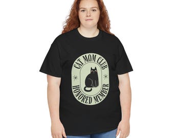 Cat Mom Club Unisex T-Shirt - Retro Cat Shirt made of cotton - Gift for cat lovers