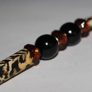 Animal Print Pen, Beaded Pen, Cute Pen, Teacher Gift, Nurse Gift, Friend Gift, Birthday Gift