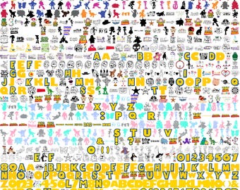3060+Toy Story SVG PNG Bundle Buzz, Woody, Pixar Characters DIY Birthday Shirts, Party Decor, Cricut Projects, Font