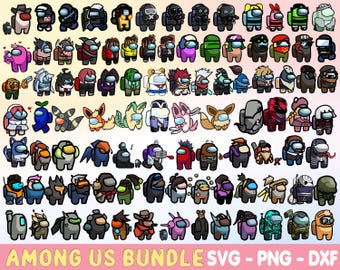 450+ Among us Svg File for Cricut, Among us Png Bundle, Among us Game Impasta Characters, Impostor Figure Instant Download Digital Files