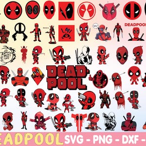 60+ Deadpool svg bundle, Superhero svg, png, dxf, Deadpool svg files for cricut, Deadpool svg clipar, Deadpool silhouette, Deadpool cut file