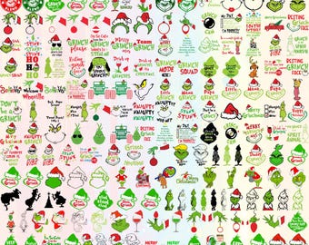 770+ Files The Grinch Bundle, 190+ UNIQUE DESIGN, Grinch Christmas Svg,  Grinch Clipart Files, Files for Cricut & Silhouette Digital File