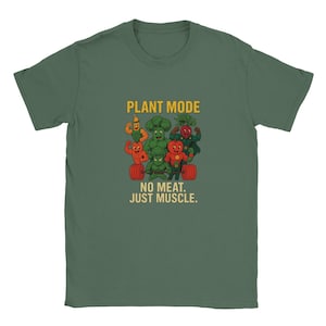 Casual Gym Lifestyle Tee - Vegan Fitness T-Shirt - Funny Vegan Fitness Shirt - Nice Gift for Vegans - Unisex Cotton Shirt