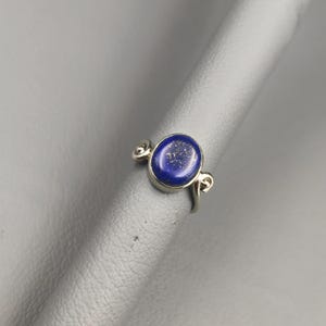 Natural Lapis Lazuli Ring, Oval Stone Ring, Bohemian Lapis Lazuli Ring, Stylish Gemstone Ring, Unique Ring, Engagement Ring, Ring For Women