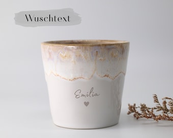 Personalisierte Tasse | Wunschtext | Kaffeetasse | Geschenk für Sie & Ihn | handgefertigt in Portugal | Geschenk personalisiert Namensgravur