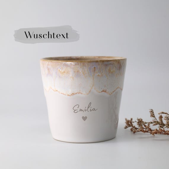 Personalisierte Tasse | Wunschtext | Kaffeetasse | Geschenk für Sie & Ihn | handgefertigt in Portugal | Geschenk personalisiert Namensgravur